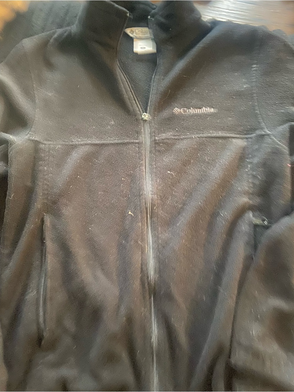 Columbia Black Men's Fleece Jacket with Zip